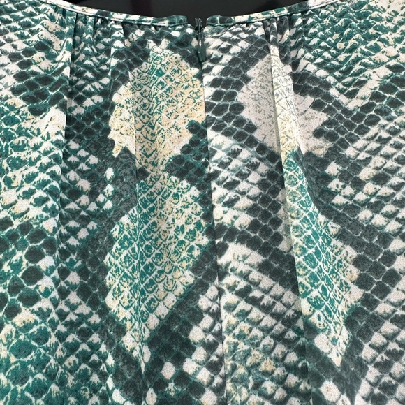Tahari ASL Green Snake Print Maxi Dress - Picture 8 of 11